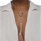 Freshwater Pearl Lariat Necklace