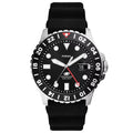 Fossil Men's GMT Black Dial Watch - FS6036