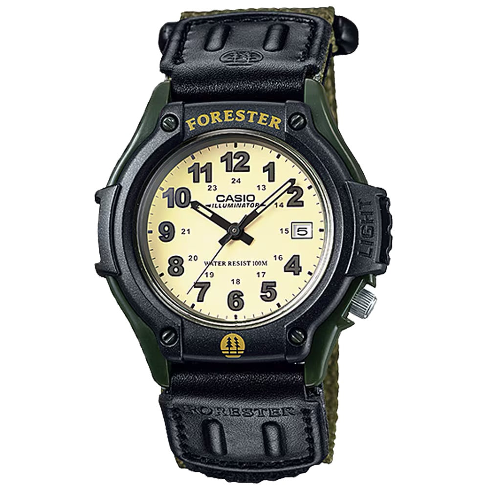 Casio Men's Field Watch with Green Nylon Band - FT-500WC-3BV