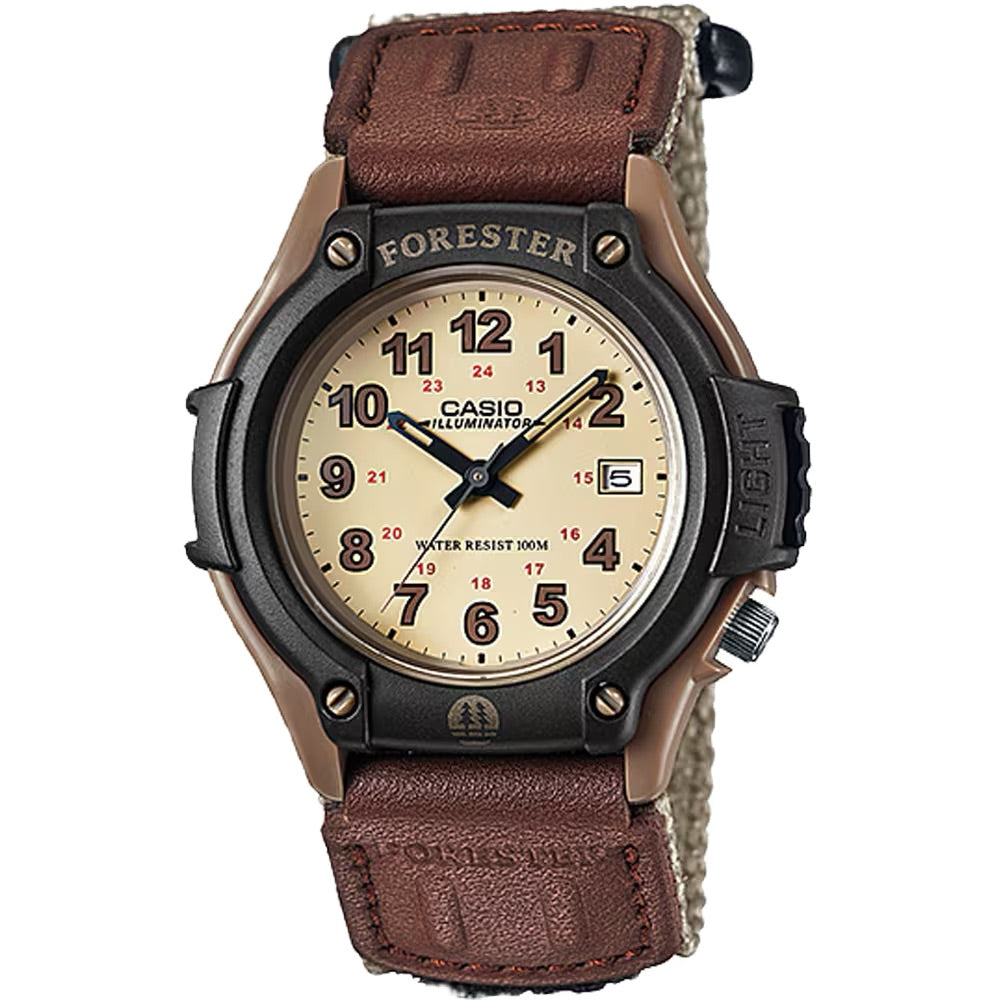Casio Men's Field Watch with Brown Nylon Band - FT-500WC-5BV