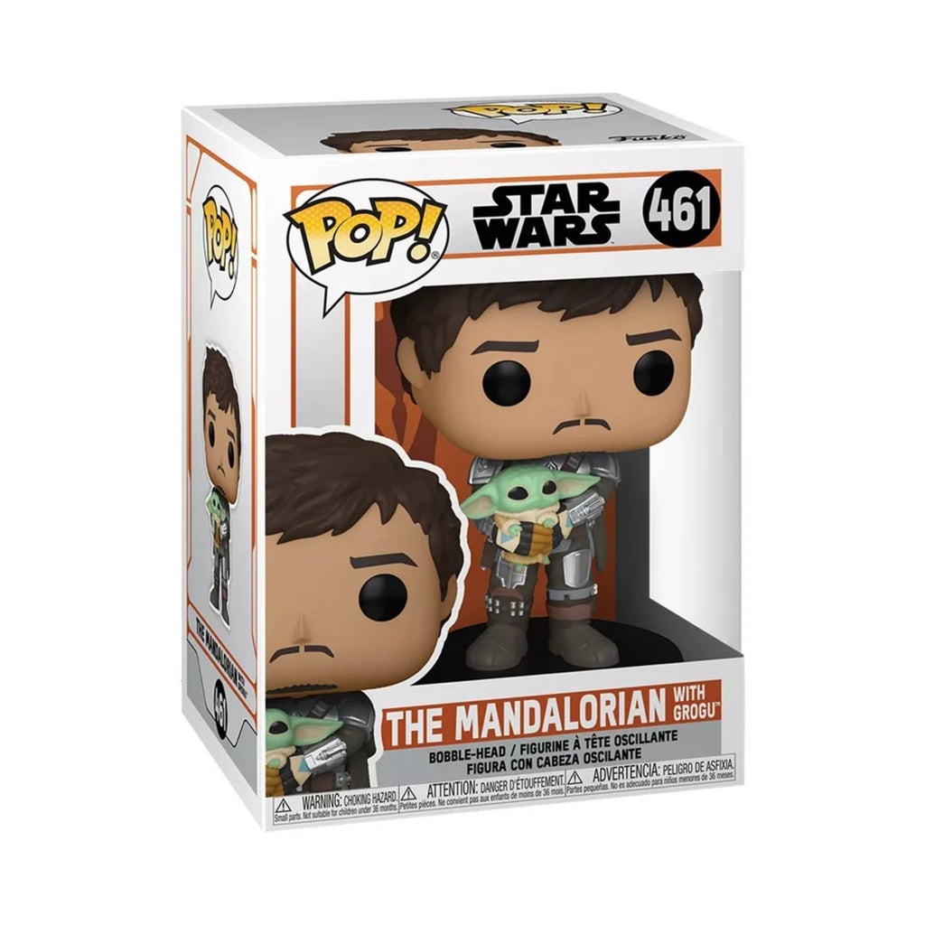 Funko Pop Star Wars: The Mandalorian with Grogu 4-Inch Vinyl Figure #461