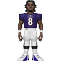 NFL Stars: Ravens Lamar Jackson (Home Uniform) Funko Pop 5 Vinyl Gold Figure