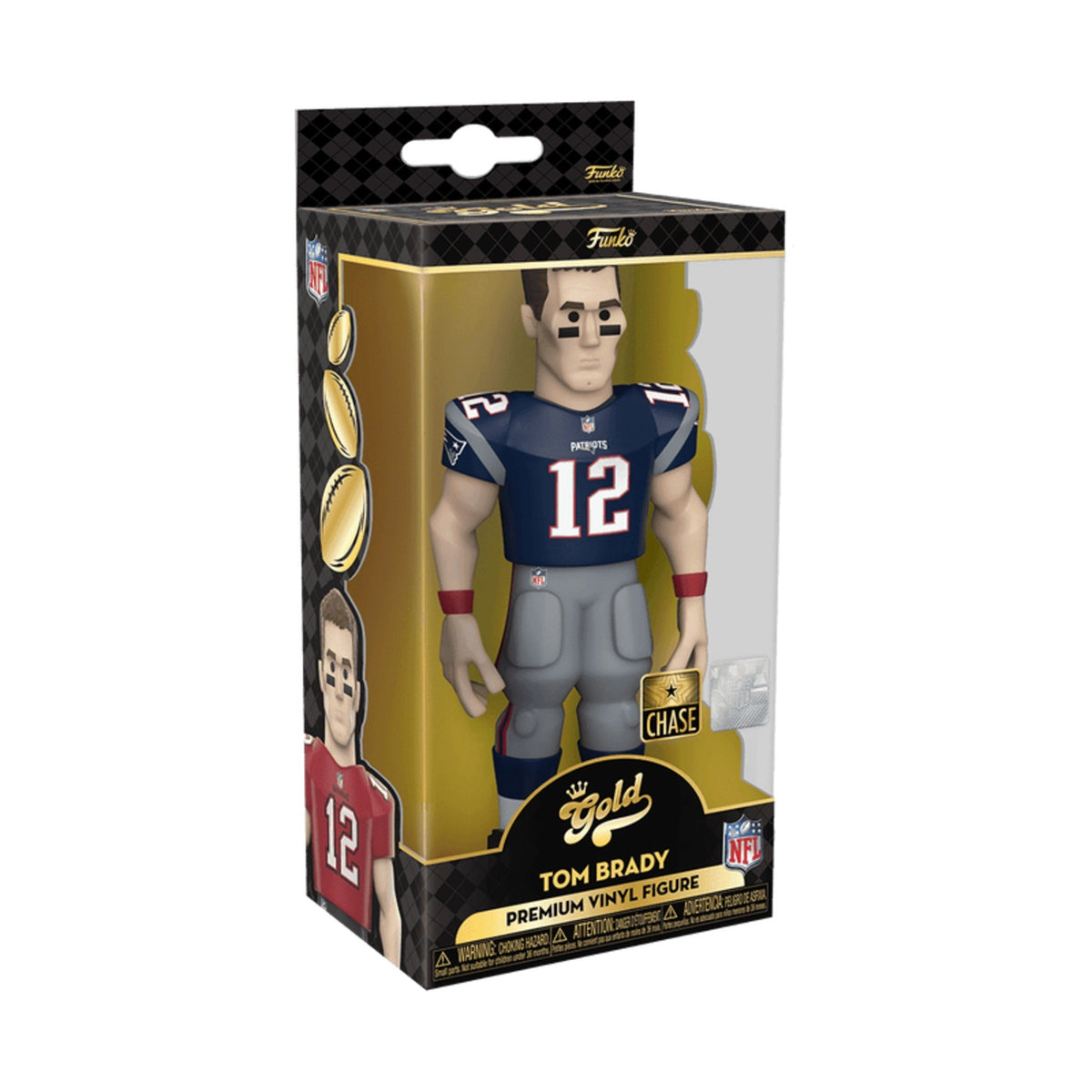 Funko Gold NFL: Tom Brady Patriots Chase 5-Inch Vinyl Figure