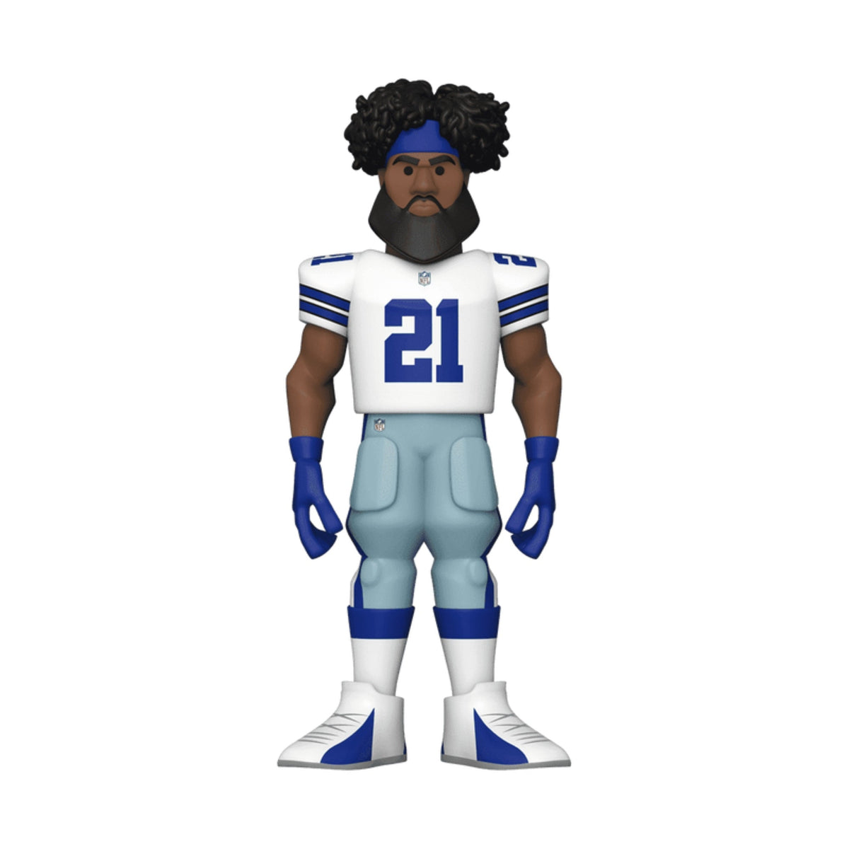 NFL Stars: Cowboys Ezekiel Elliott (Home Uniform) Funko Pop 5 Vinyl Gold Figure