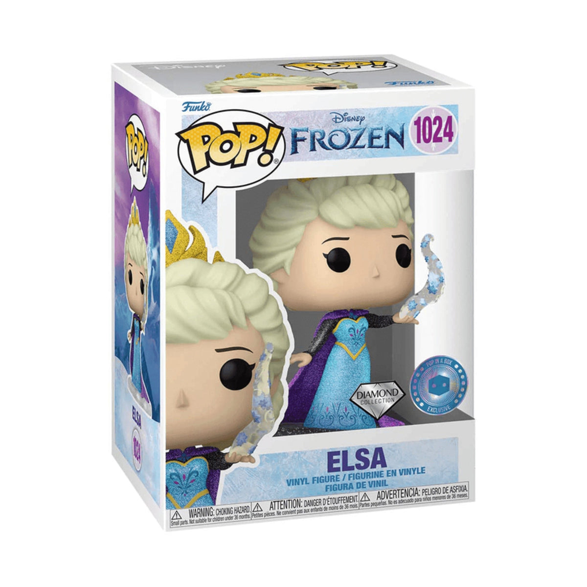 Funko Pop Disney Frozen: Elsa (Diamond Collection) 4-Inch Vinyl Figure #1024