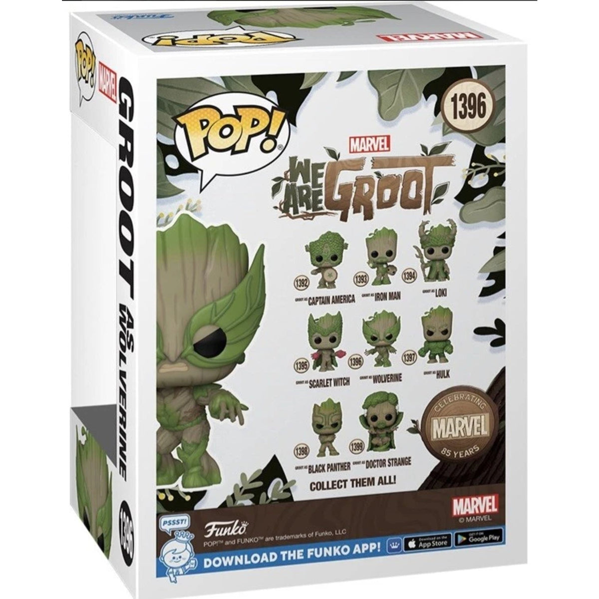 Funko Pop Marvel: Groot as Wolverine 4-Inch Vinyl Figure #1396