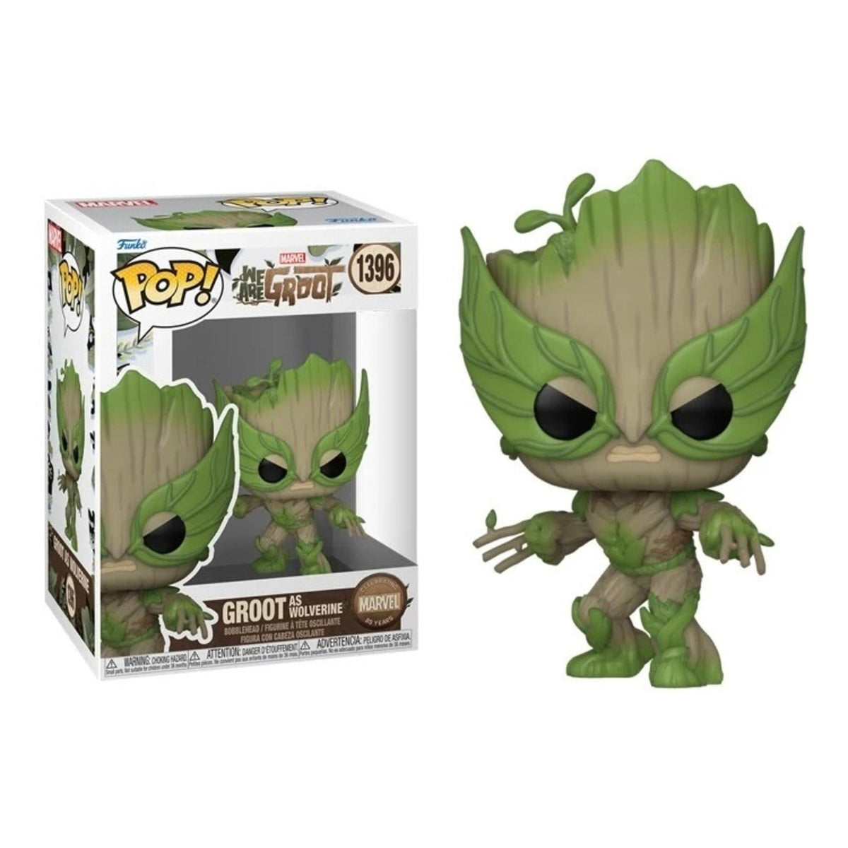 Funko Pop Marvel: Groot as Wolverine 4-Inch Vinyl Figure #1396