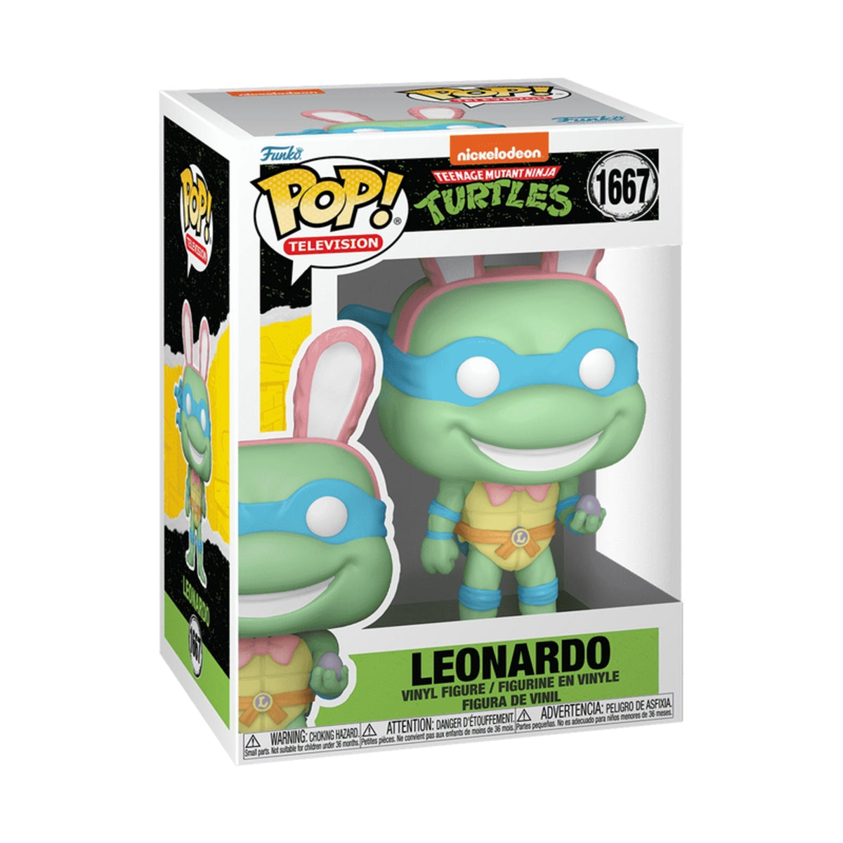 Funko Pop Teenage Mutant Ninja Turtles: Leonardo with Easter Egg 4-Inch Vinyl Figure #1667