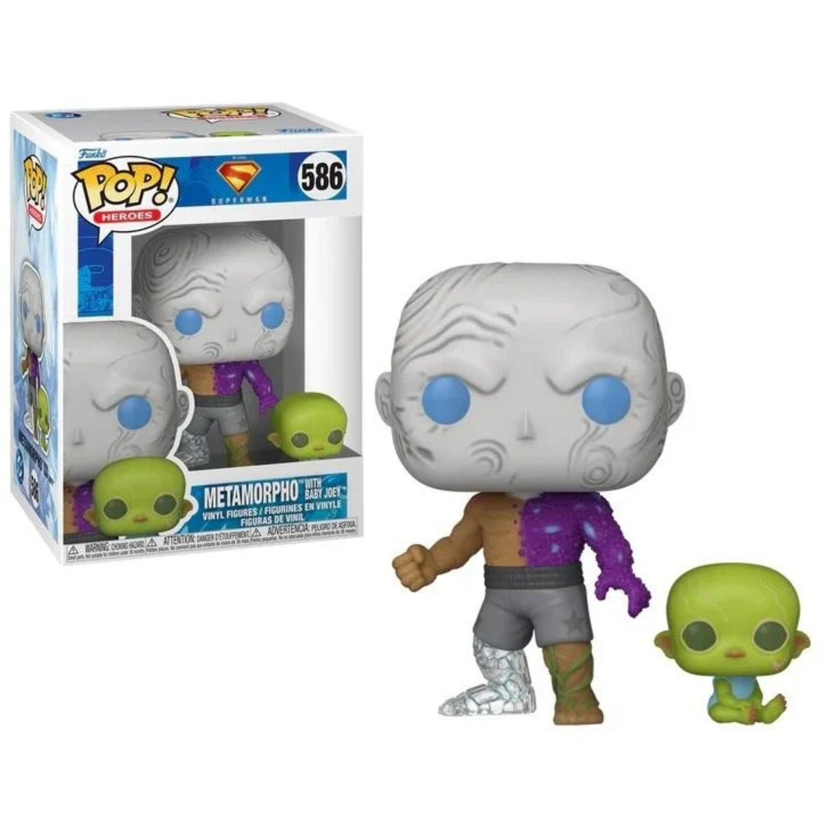 Superman 2025 Metamorpho with Baby Joey Funko Pop! Vinyl Figure and Buddy #586