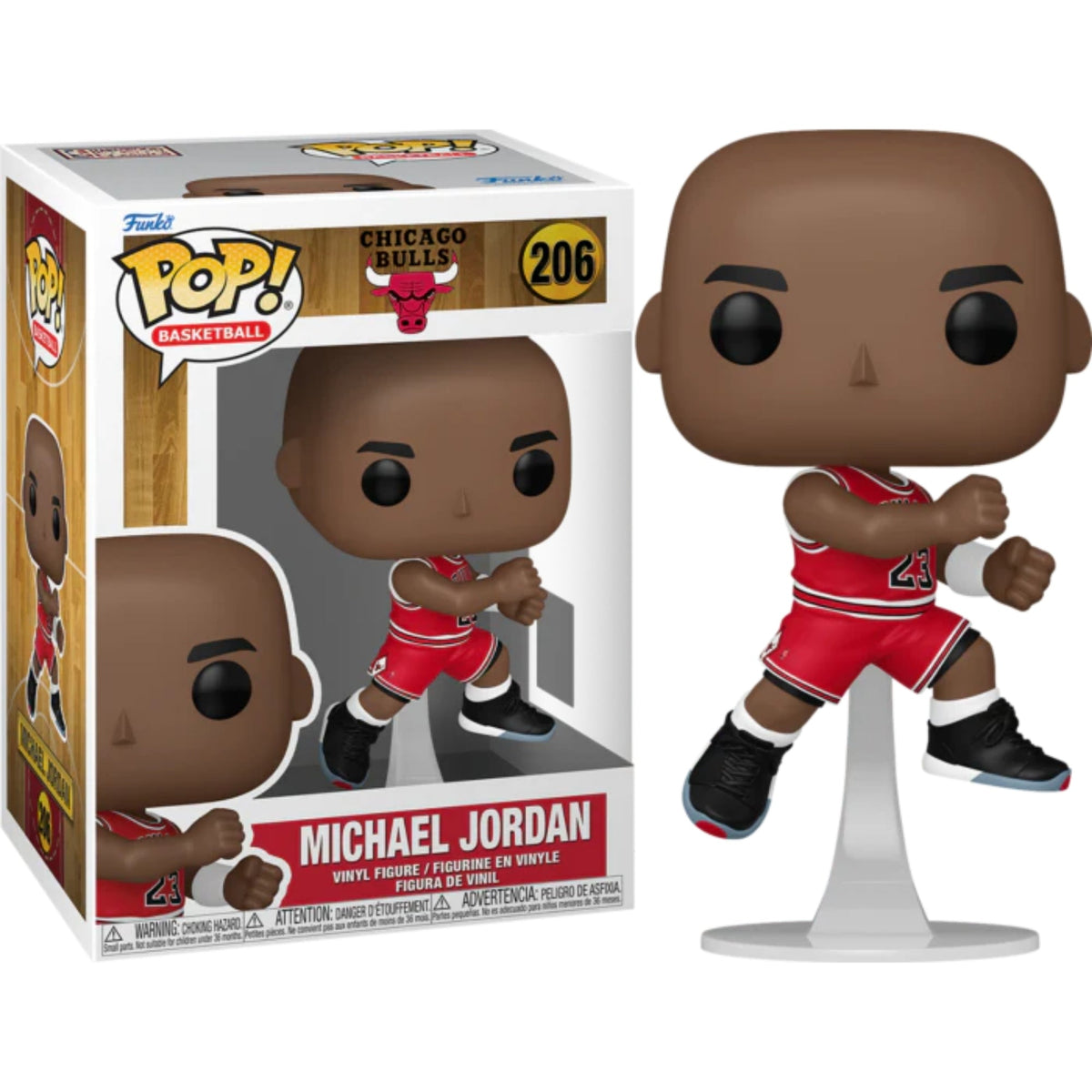 NBA Legends Bulls Michael Jordan 1989 Playoffs Funko Pop Vinyl Figure #206