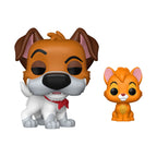 Funko Pop Oliver & Company: Dodger with Oliver 4-Inch Vinyl Figure #1705