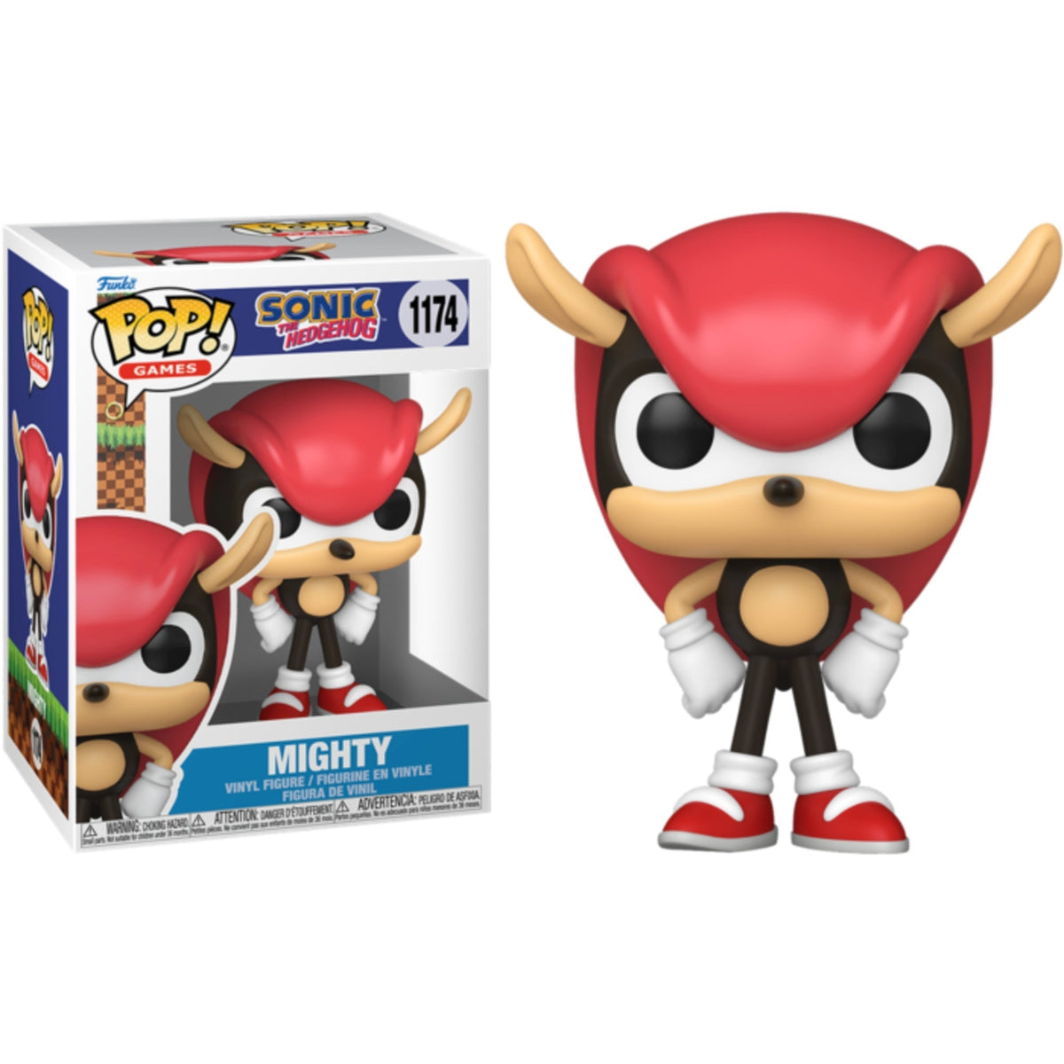 Funko Pop Sonic: Mighty the Armadillo 4-Inch Vinyl Figure #1174
