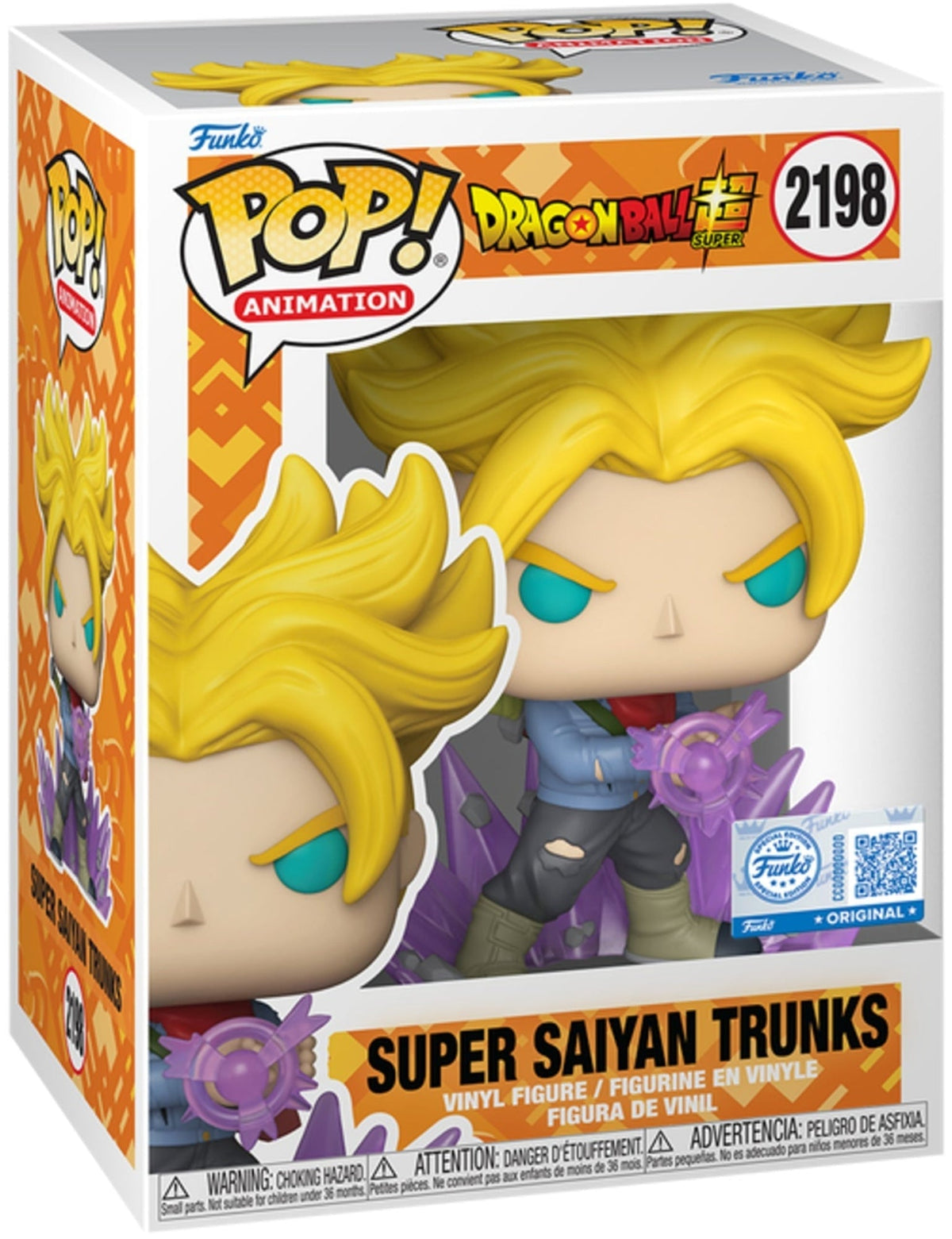 Funko Pop! Dragon Ball Z - Super Saiyan Trunks Vinyl Figure #2198