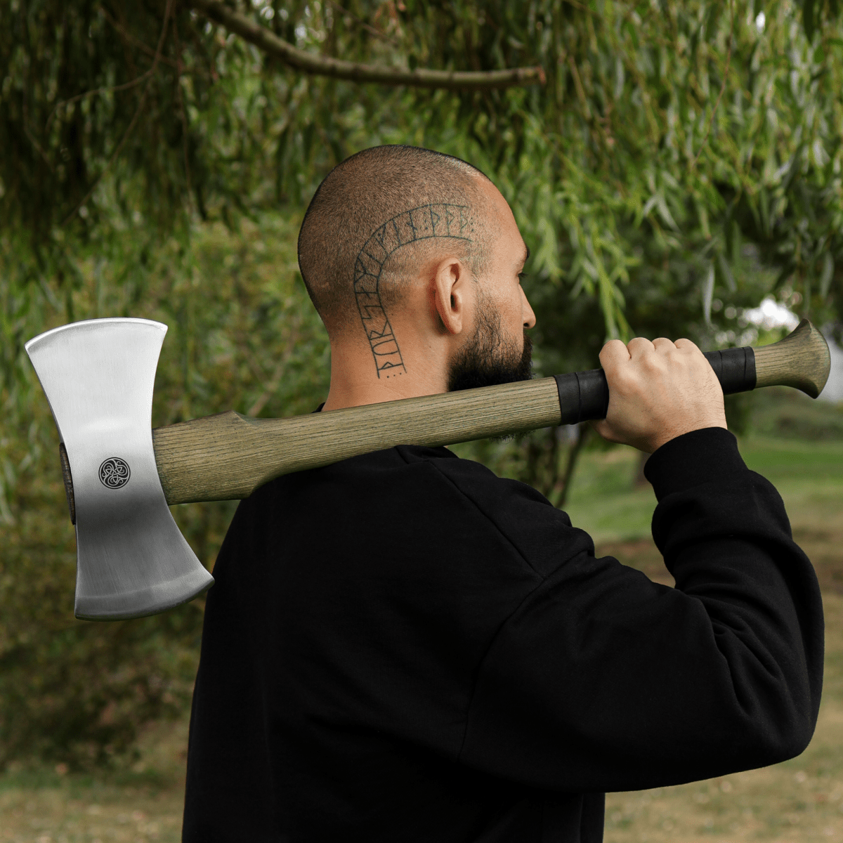 Functional double bit axe "Vargstal"