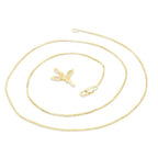 Cubic Zirconia Angel Pendant 14K Gold Filled Necklace Set