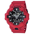 Casio G-SHOCK Men's Red Dial Analog/Digital Watch Red Resin Strap - GA-700-4ADR