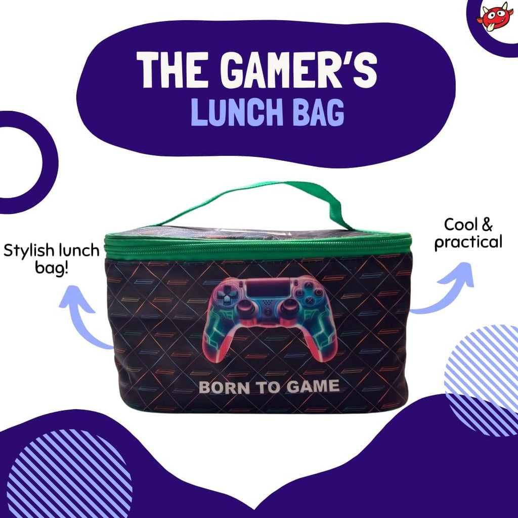 Share 🎮 Born to Game Lunch Bag – Funny Gamer Gaming Lunch Box Insulated Cooler Gift🎁