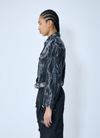 Ganni Women Heavy Denim Belted Jacket
