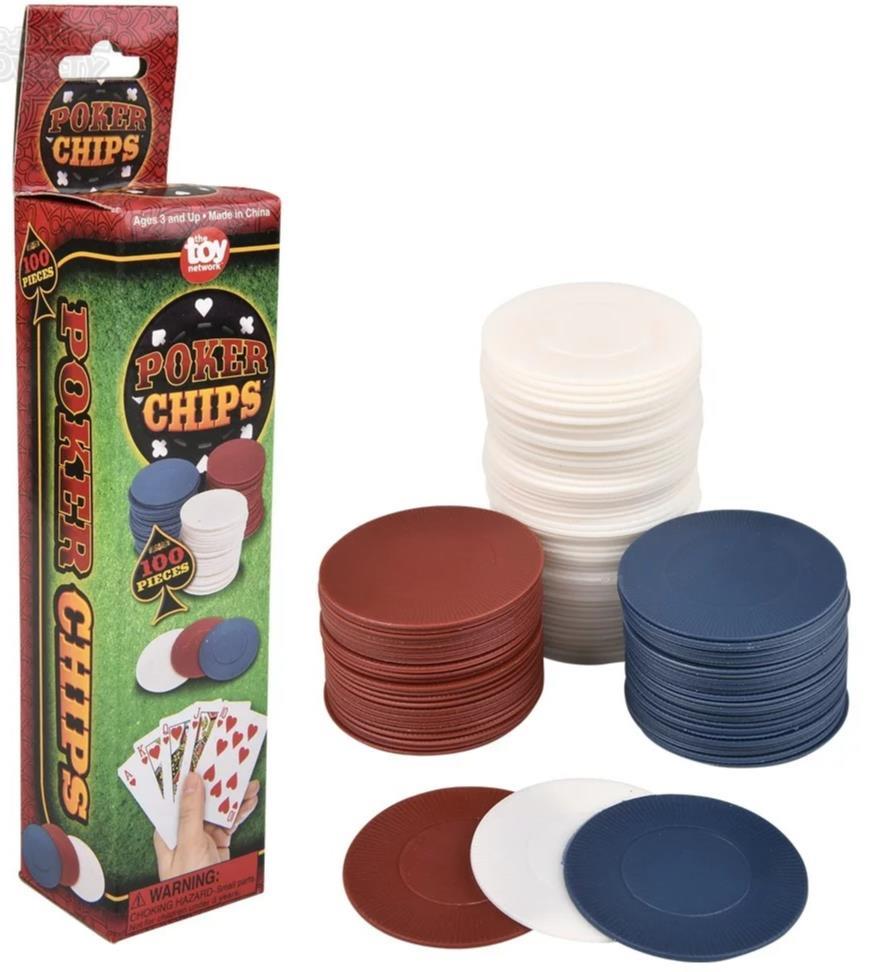 2,500 Plastic Poker Chips – 25 Box Set (100 Chips Per Box) – Red, White & Blue Stackable Game Chips ♠️♦️♣️❤️