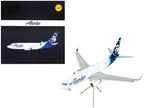 Boeing 737-700BDSF Commercial Aircraft with Flaps Down "Alaska Air Cargo" White with Blue Tail "Gemini 200" Series 1/200 Diecast Model Airplane by GeminiJets
