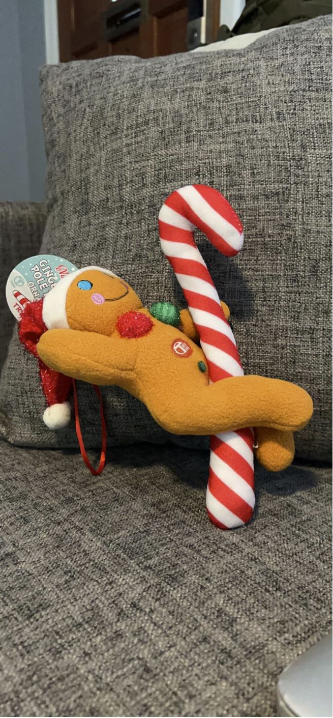 Tekky Naughty Gingerbread Pole Dancer Tree Ornament – Fun, Dirty Holiday Decor!