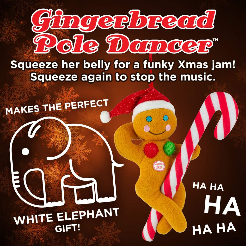 Tekky Naughty Gingerbread Pole Dancer Tree Ornament – Fun, Dirty Holiday Decor!