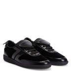 Giuseppe Zanotti League Men's Low-Top Sneakers in Leather & Velvet with Rubber Sole