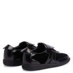 Giuseppe Zanotti League Men's Low-Top Sneakers in Leather & Velvet with Rubber Sole