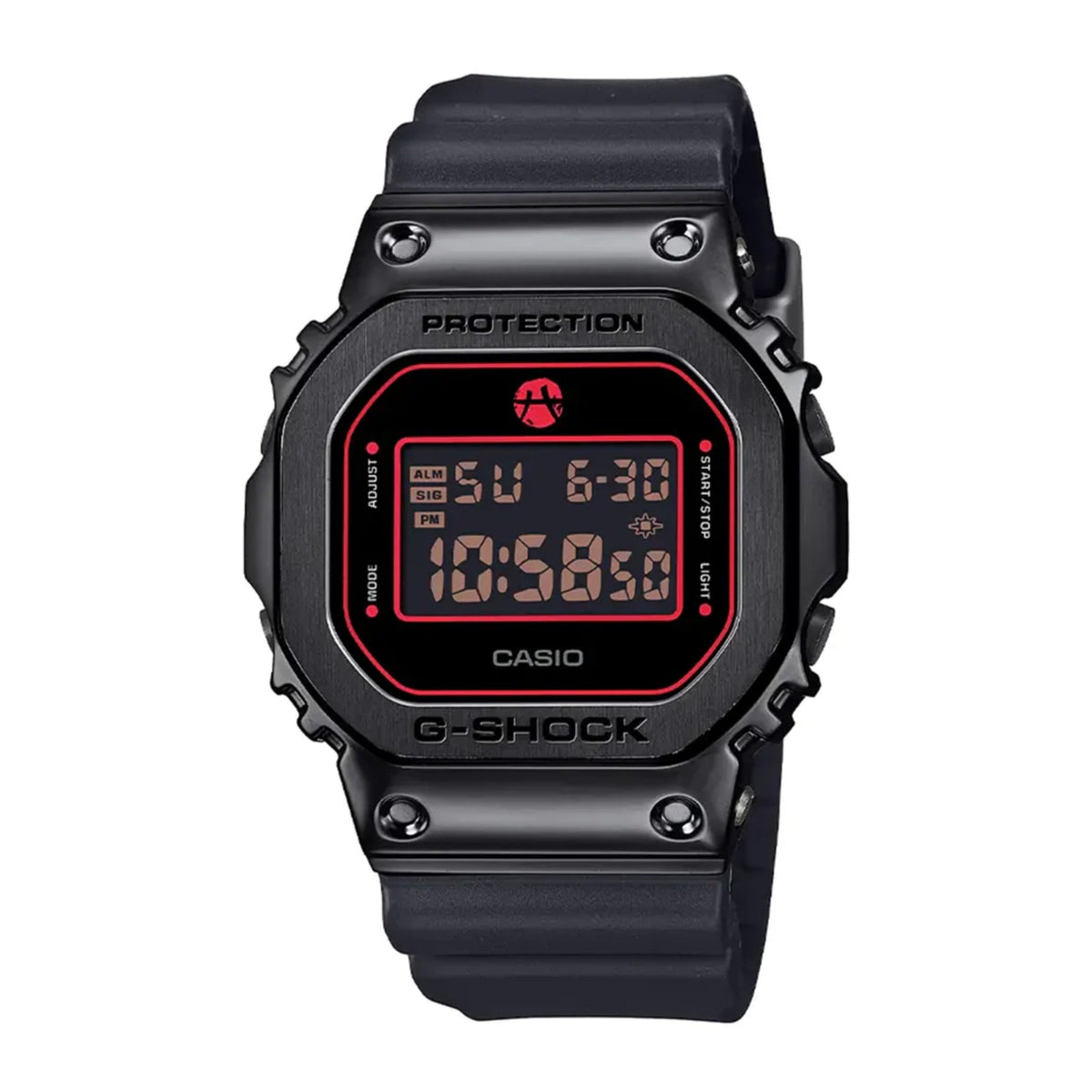 Casio G-SHOCK Men's Black Dial Digital Watch Black Bio Resin Strap Metal Bezel Rui Hachimura Edition - GM-5600RH-1DR