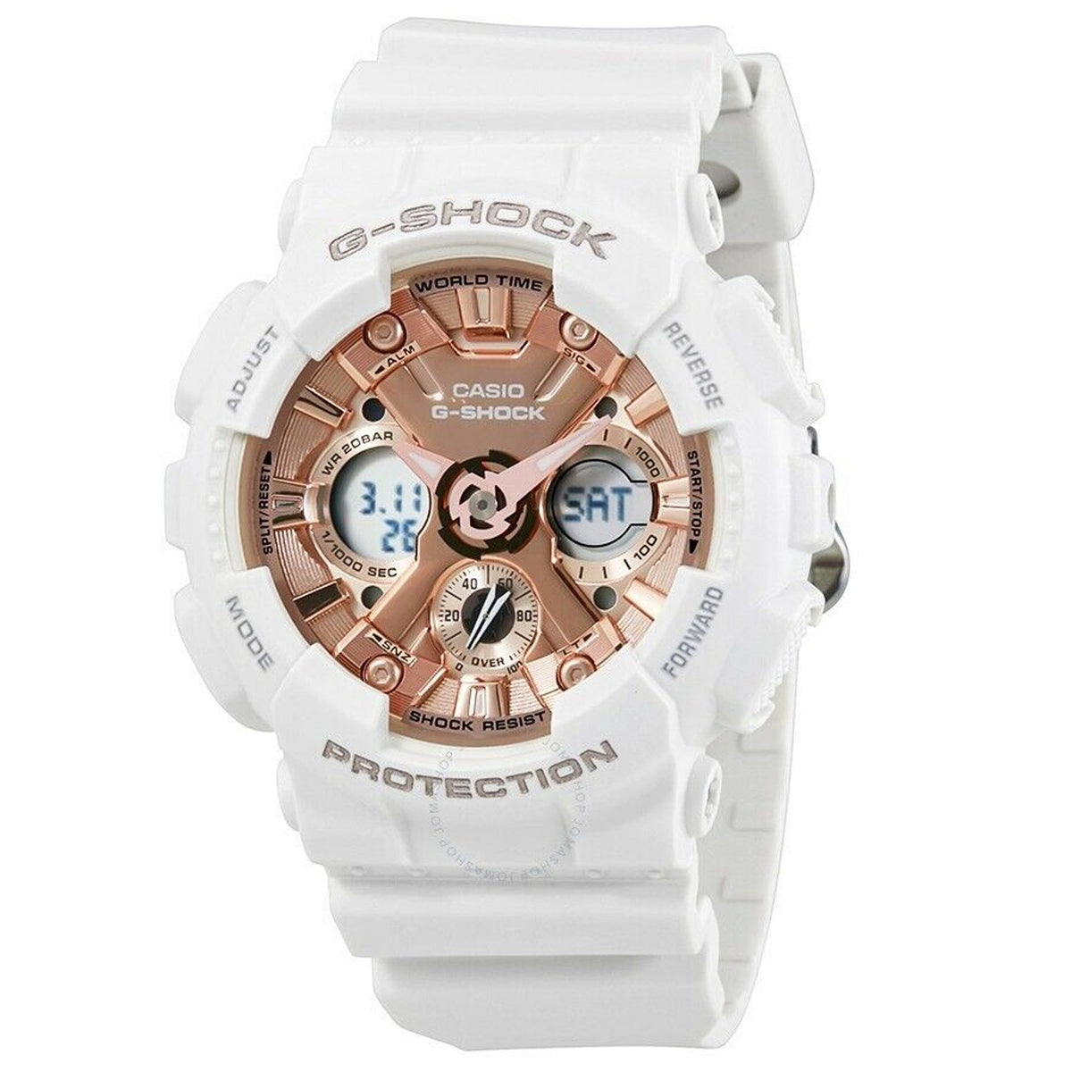 Casio Men's G-Shock Rose gold Dial Watch - GMAS-120MF-7A2