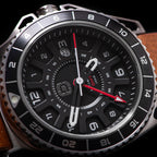GMT-01 - Automatic GMT Watch with Italian Leather Strap