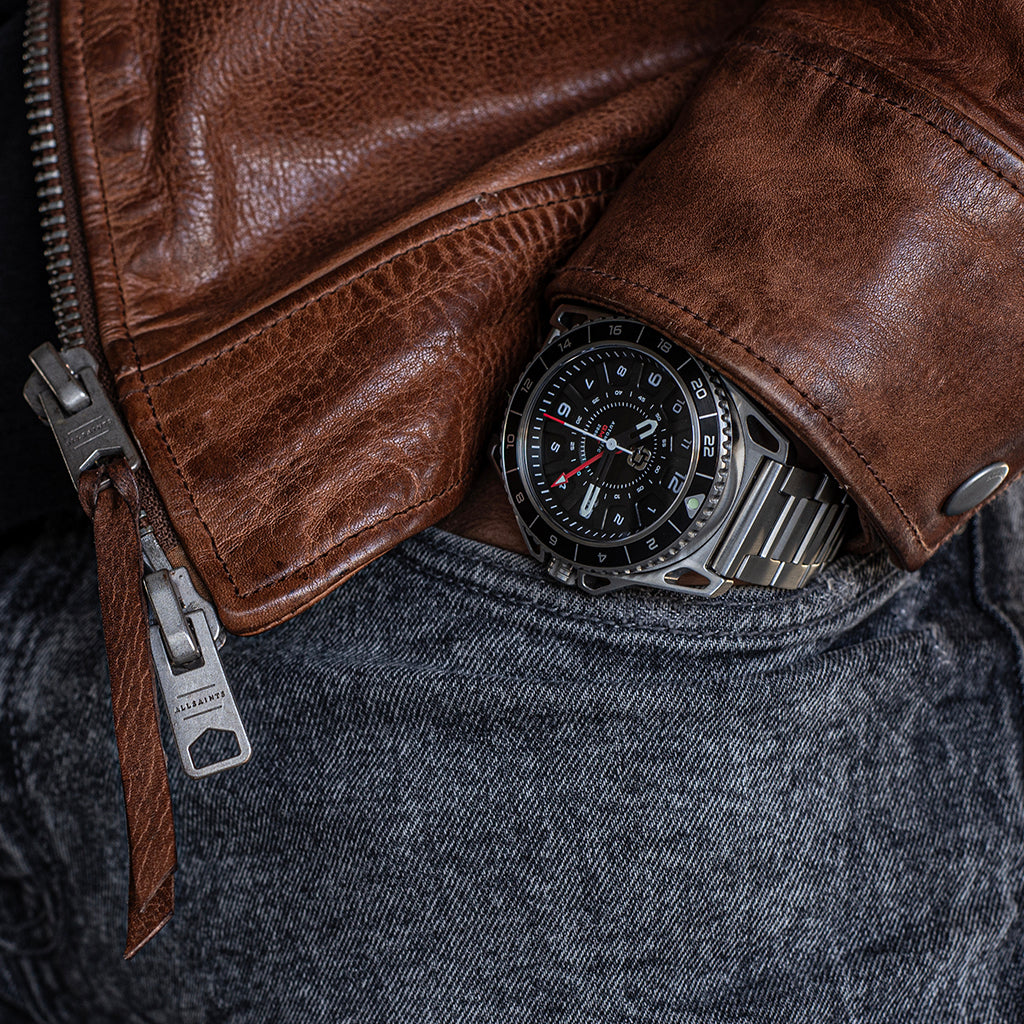 GMT-01 - Automatic GMT Watch with Metal Bracelet