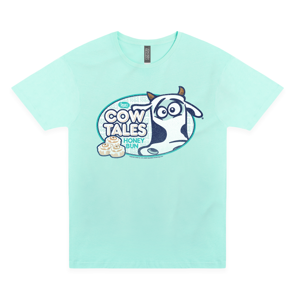 Goetze's® Cow Tales® Honey Bun Tee, Retro Candy Graphic T-Shirt