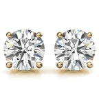 AGI Certified 2.00 CTW Lab Grown Diamond (G/VS) Stud Earrings in 14K Yellow or White Gold