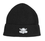 Cuffed Loose Knit Beanie (Black)