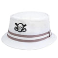 Premium Bucket Golf Hat w/ Skull (White)