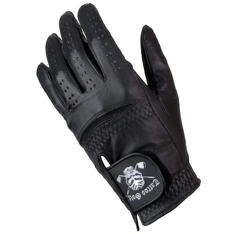 Black Cabretta Leather Men's Golf Glove