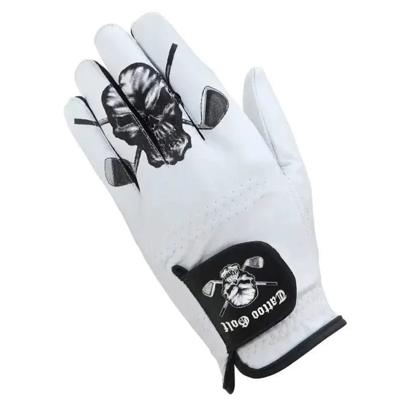 White Cabretta Leather Men's Golf Glove (For Left Handed Golfers)