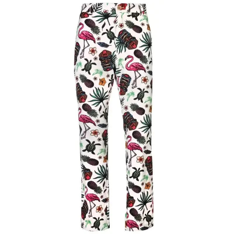 Aloha Hawaiian Cool-Stretch Men's Golf Pants (Tiki)