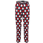 Monster ProCool Argyle Men's Golf Pants (Red/Black/White)