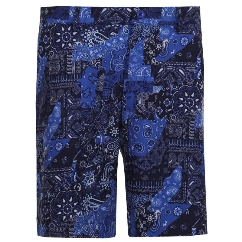 Hustler Cool-Stretch Men's Golf Shorts (Blue)