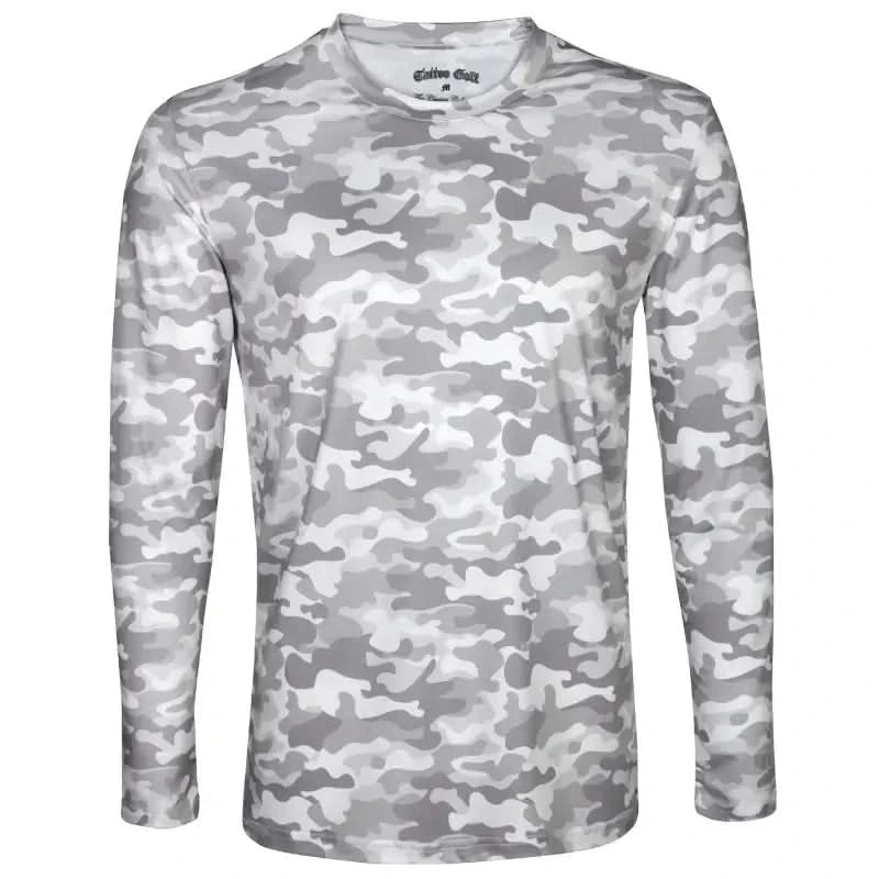 Golf Undershirt Long Sleeve (Camo/White)