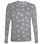 Golf Long Sleeve Undershirt with Skulls (Grey/White)