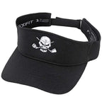 Golf Visor with Skull Design (Black)