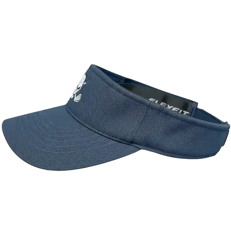 Golf Visor with Skull Design - Navy