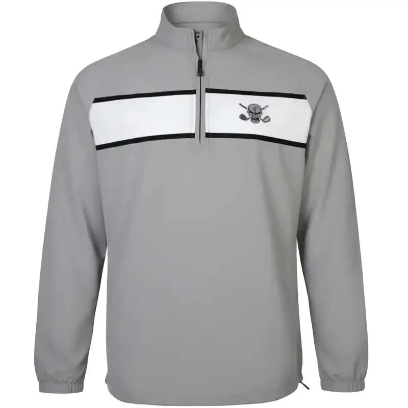Windbreaker Quarter Zip Pull Over (Grey)