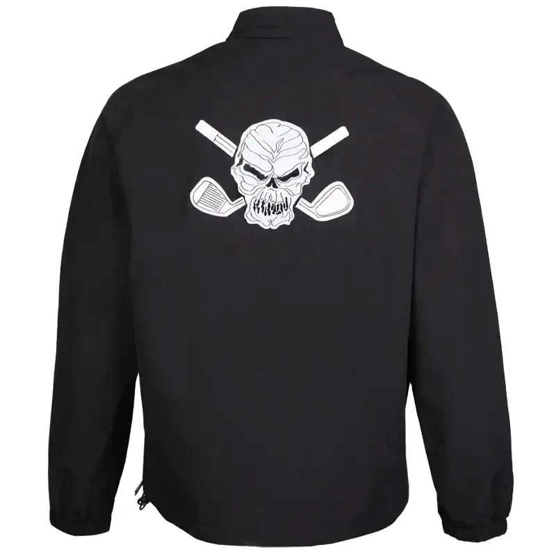 Windbreaker Quarter Zip Pull Over (Black)