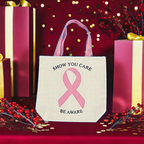 12-Pack Pink Breast Cancer Awareness Canvas Tote Bags – Wholesale Fundraiser Set 🎀👜