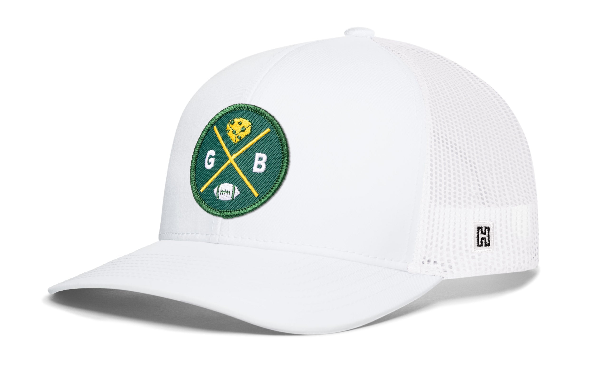 Green Bay Football Trucker Hat  |  GB X Snapback