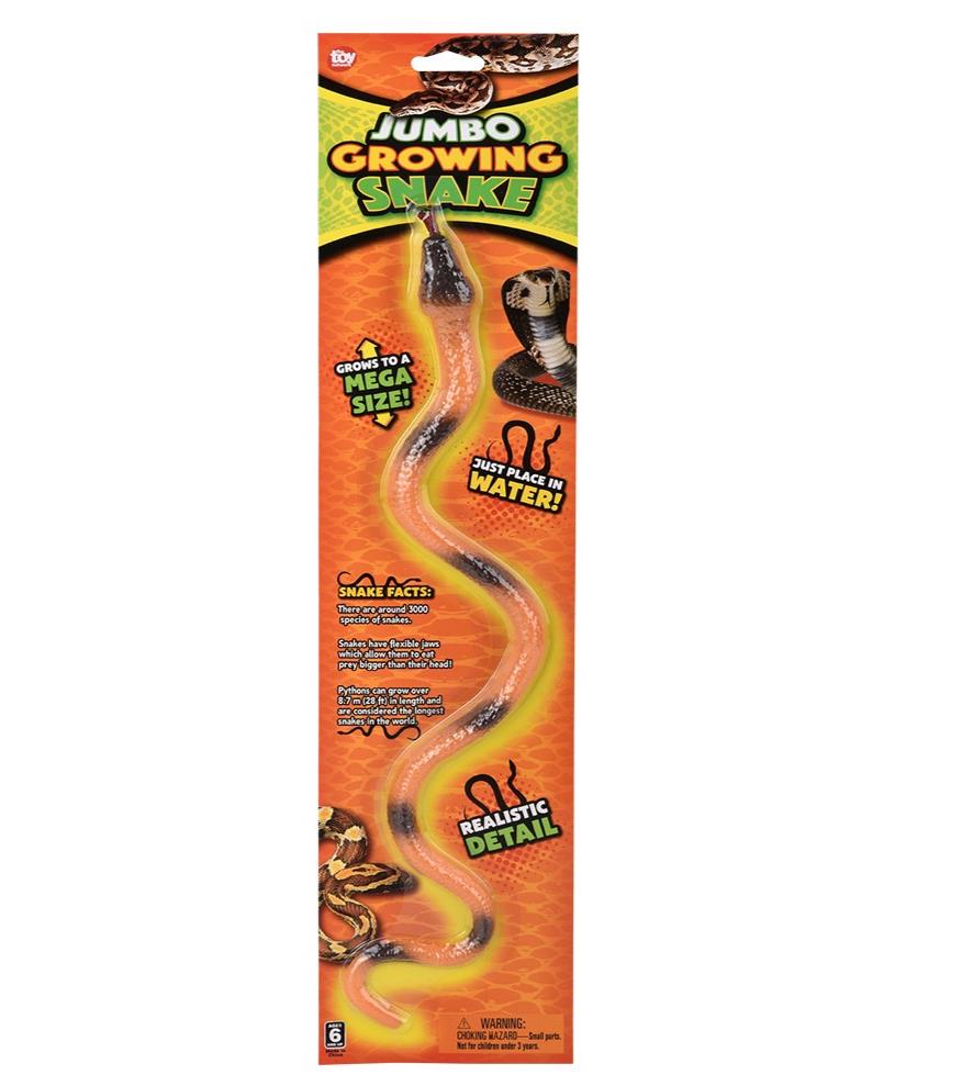🐍 Grow Your Own Jumbo Snake Toy 💦 Expands 600% Gag Gift Party Favor Kids Fun